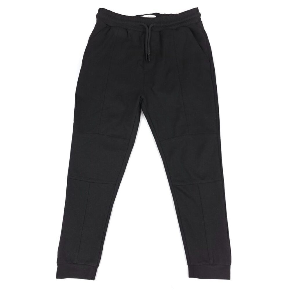 ZARA High Rise Ankle Cropped Seamed Jogger Active Pants Womens Medium Black